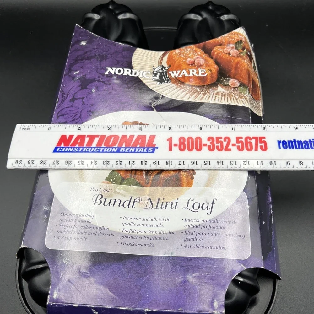 Nordic Ware Pro Cast‎ Bundt Mini Loaf 4 Loaves Minneapolis MN USA